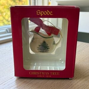 Spode-  Christmas Tree miniature creamer porcelain ornament